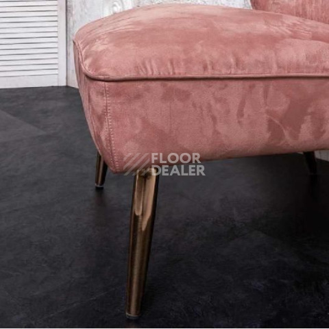 Кварцвиниловые полы Vinilam Ceramo Stone 2,5 мм 61607 Сланцевый Чёрный фото 1 | FLOORDEALER